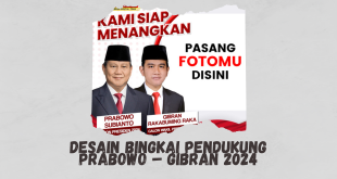 Desain Bingkai Pendukung Prabowo Gibran 2024
